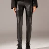 Pantaloni Skinny Termici Effetto Spalmato