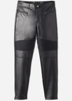 Pantaloni Skinny Termici Effetto Spalmato