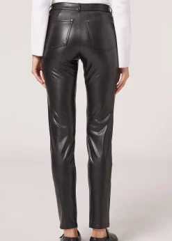Pantaloni Termici Effetto Spalmato
