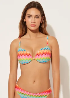Push Up Leggermente Imbottito Costume Rainbow