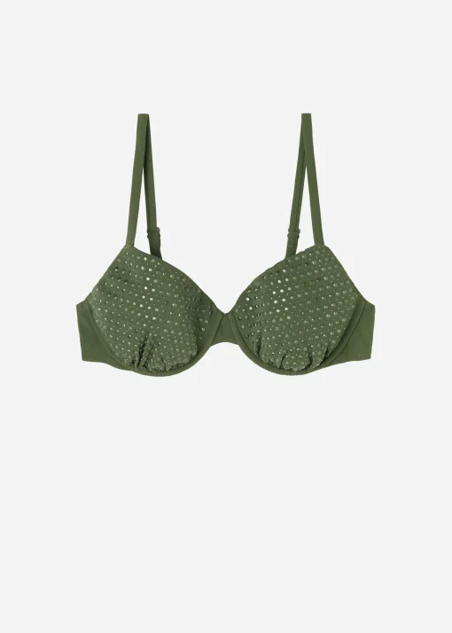 Push Up Leggermente Imbottito Costume Luxury Stones