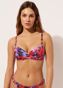 Push Up Super Imbottito Costume Blurred Flowers