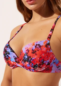 Push Up Super Imbottito Costume Blurred Flowers