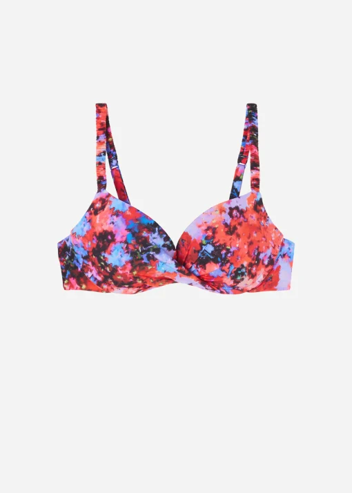 Push Up Super Imbottito Costume Blurred Flowers
