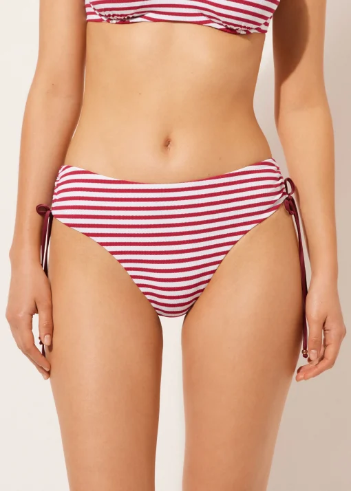 Slip a Vita Alta con Coulisse Costume Nautical Stripes