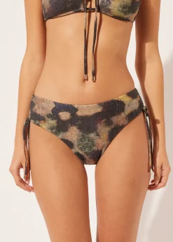 Slip a Vita Alta Costume Sparkling Camouflage