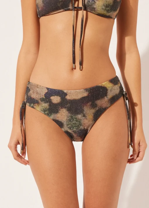 Slip a Vita Alta Costume Sparkling Camouflage
