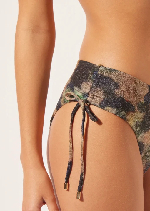Slip a Vita Alta Costume Sparkling Camouflage