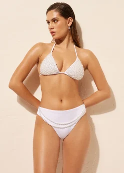 Slip Alto Costume White Pearls