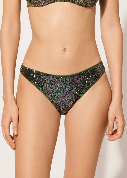 Slip Paillettes Costume Glowing Surface