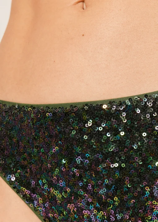 Slip Paillettes Costume Glowing Surface