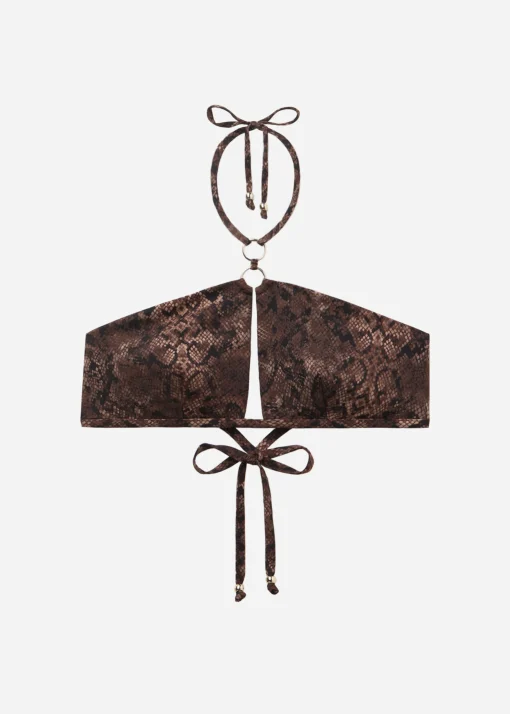 Top Canotta Costume Brown Snake